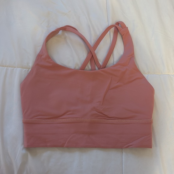 LULULEMON Longline Energy Bra 4 Peach Pink 🍑 - Picture 9 of 10